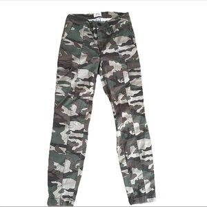 J.Crew Green Camo Cargo Pants Skinny Military Army Gorpcore Y2K Size 26